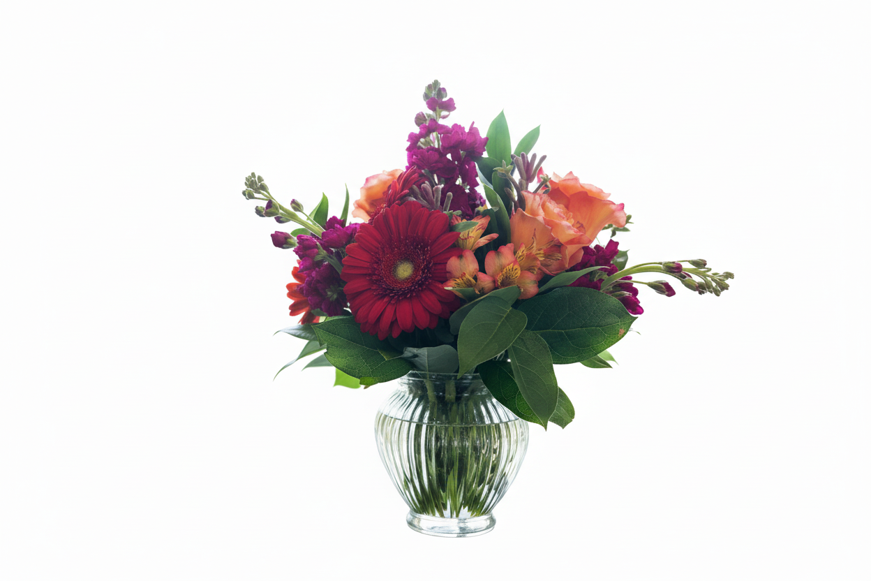 The Daydream in Bloom Bouquet, detail view, same-day delivery Mount Horeb WI