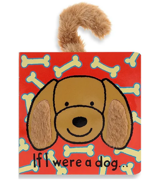 JELLYCAT:  If I were a Dog Book (Toffee)