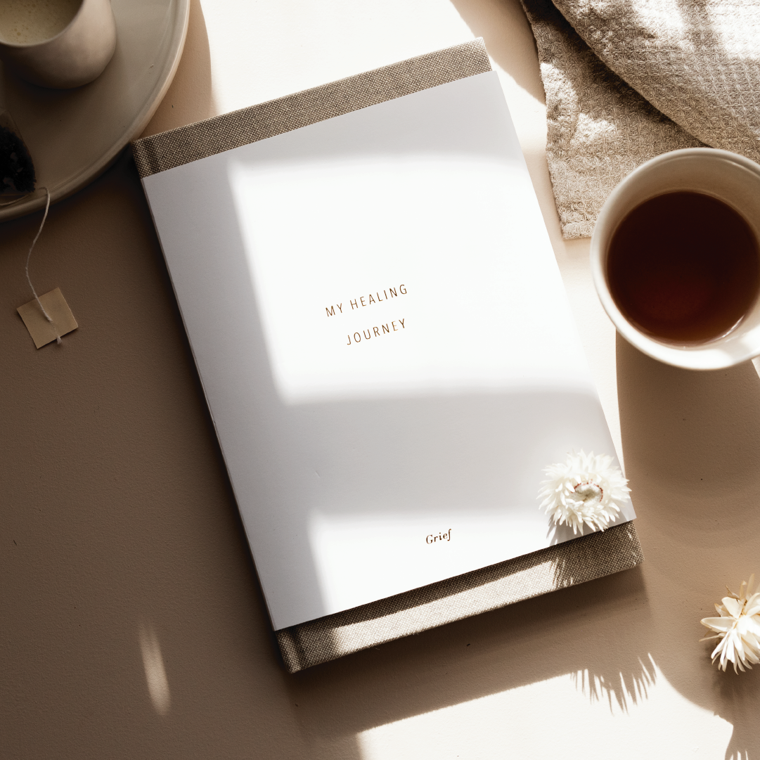 Promptly Journals - Grief Journal -Wheat