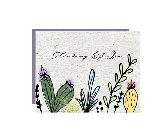 Artsy Em - Thinking of you || Wildflower Greeting Card