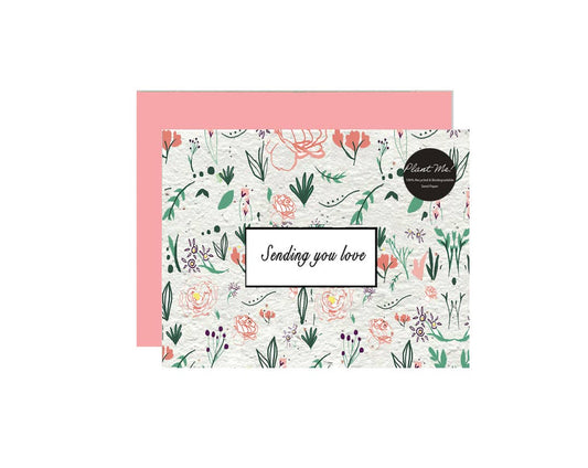 Artsy Em - Sending You Love || Wildflower Greeting Card