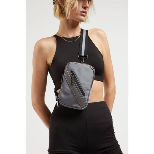 Accolade Convertible Sling & Belt Bag: Grey