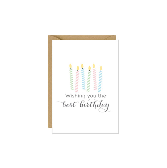 Idea Chic - Birthday Candles Enclosure Card: 2.5" x 3.375"