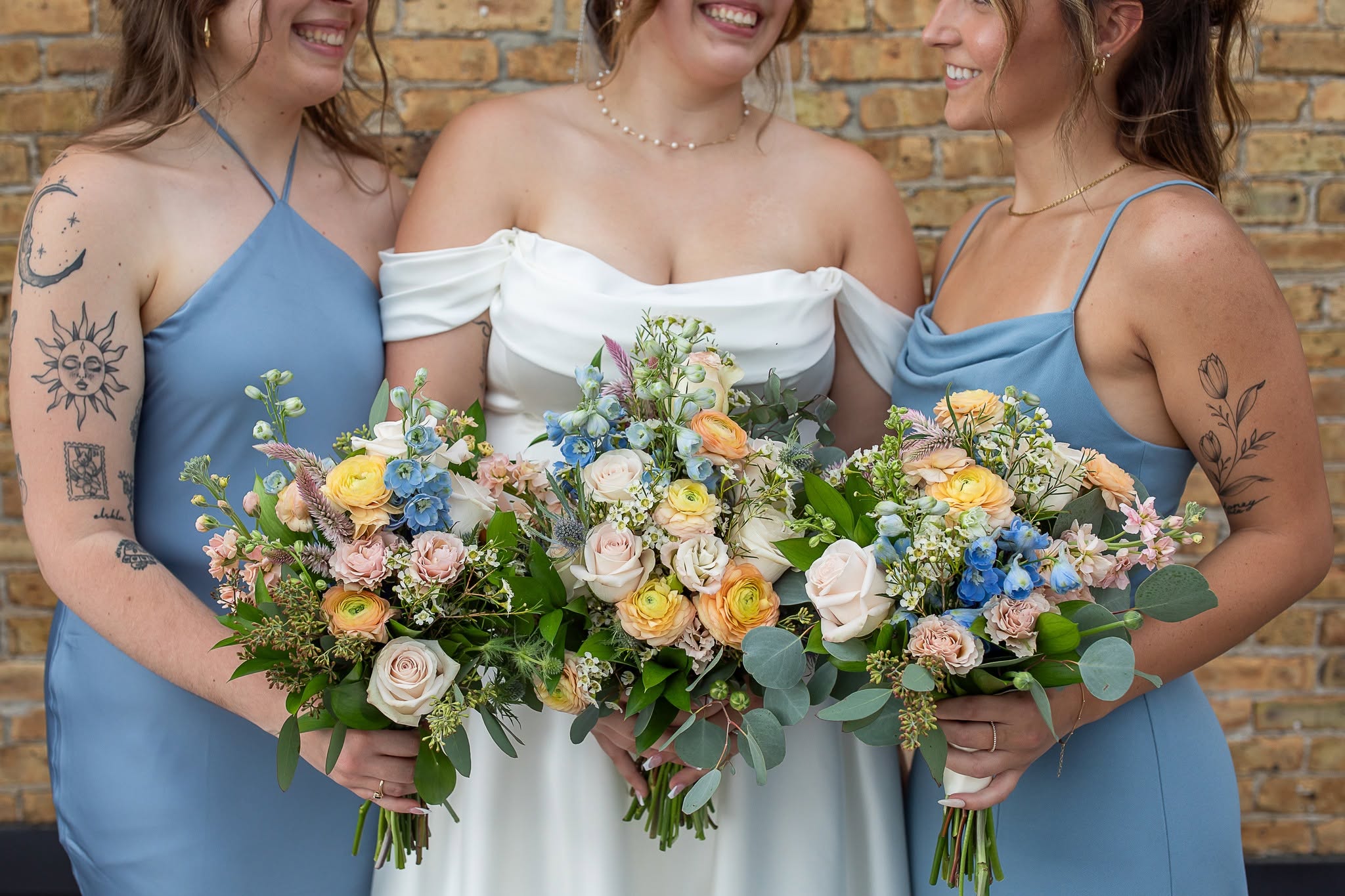 A Blush-and-Blue Garden Wedding at Martinson Hall
