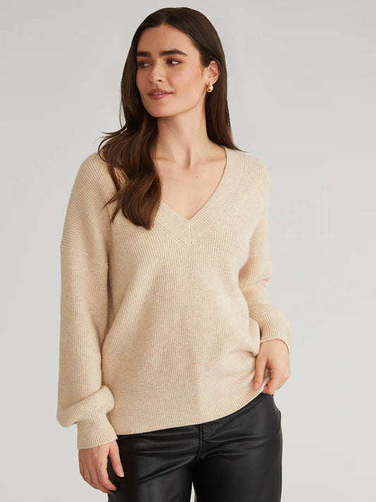 Luxe Oversized Vneck Sweater