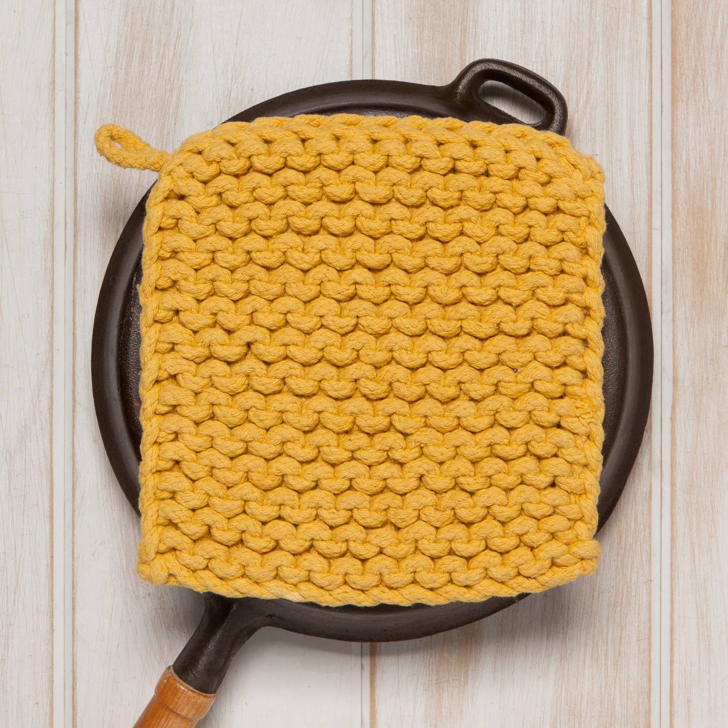 Ochre Knit Potholder