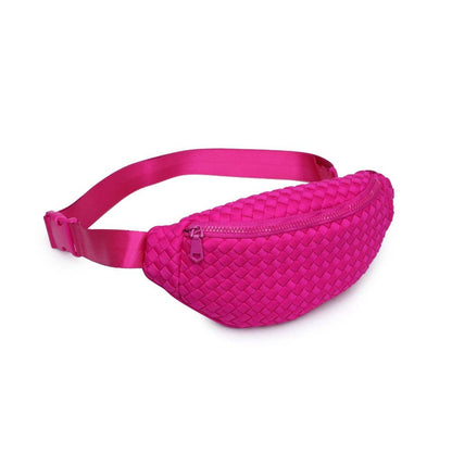 Aim High  Woven Neoprene Belt Bag: Red