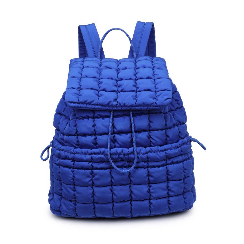 Vitality - Quilted Nylon Backpack: Black