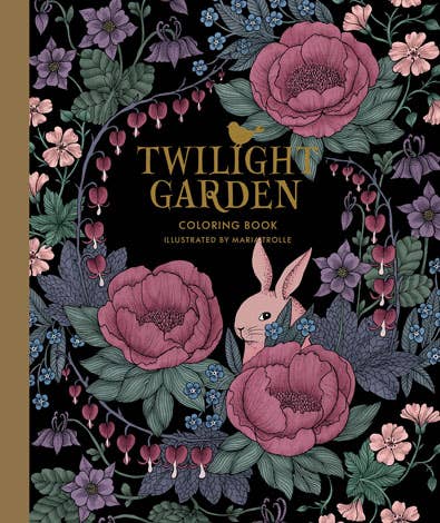Twilight Garden coloring book by Maria Trolle, hardcover, cover