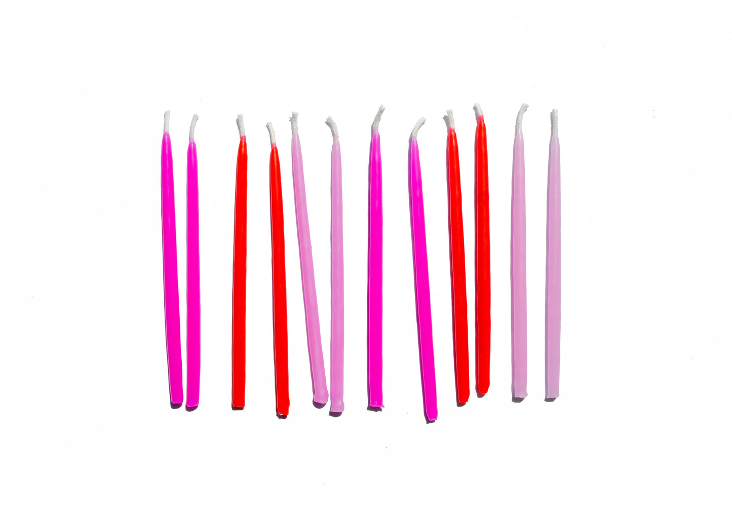 100% Beeswax Hand-Dipped Birthday Candles: Blues