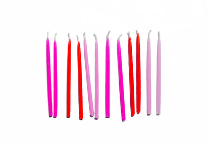 100% Beeswax Hand-Dipped Birthday Candles: Pastels