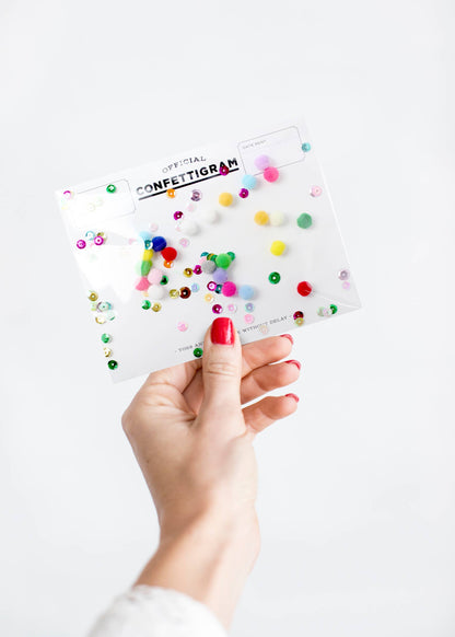 Confettigram - Pom Poms Birthday / Everyday Card