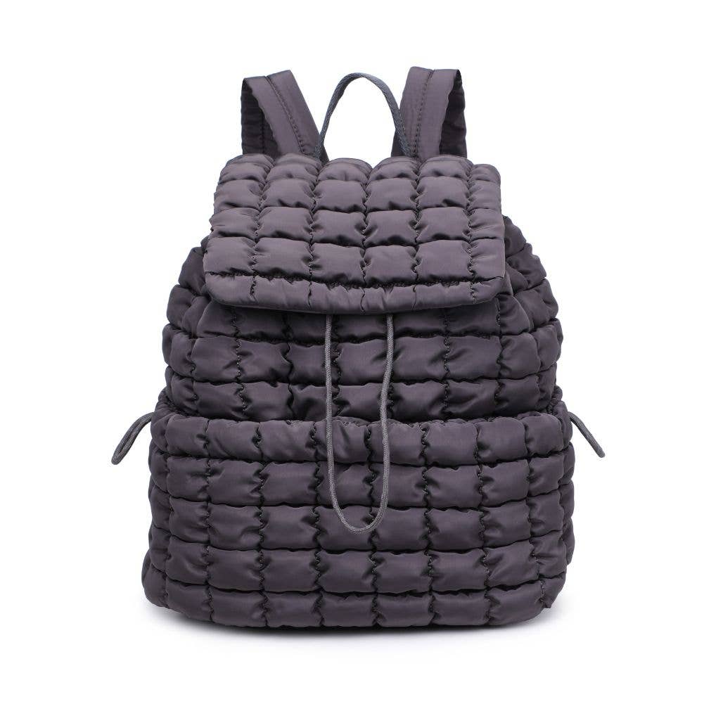 Vitality - Quilted Nylon Backpack: Emerald