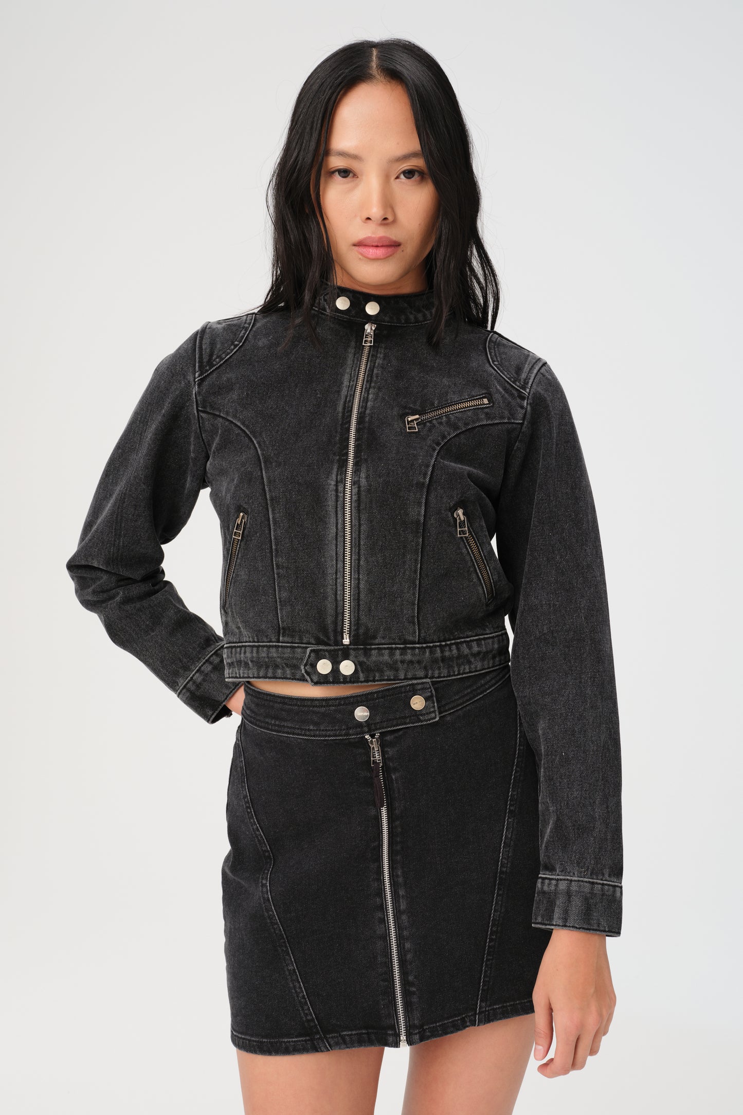 SJO Moto Jacket, Black Bird