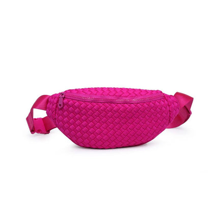 Aim High  Woven Neoprene Belt Bag: Red