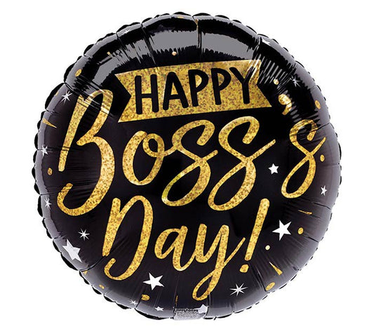 9" Inflated Boss's Day Balloon