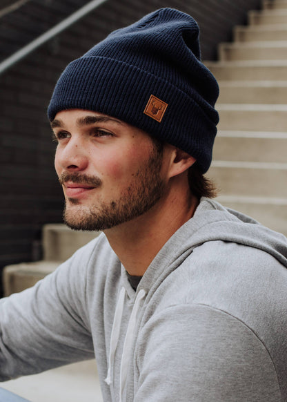 Navy Knit Beanie