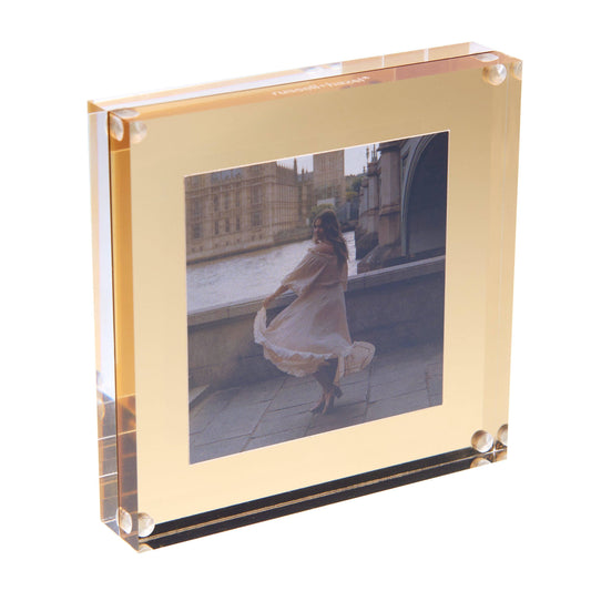 NEW Acrylic + Gold Picture Frame - 4" x 4"