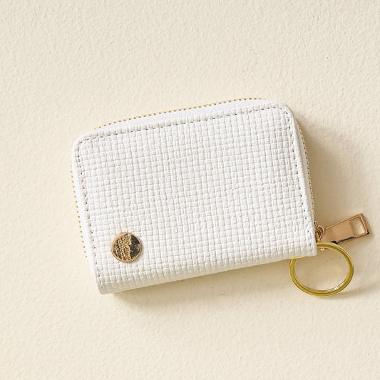 Zip Around Wallet-White