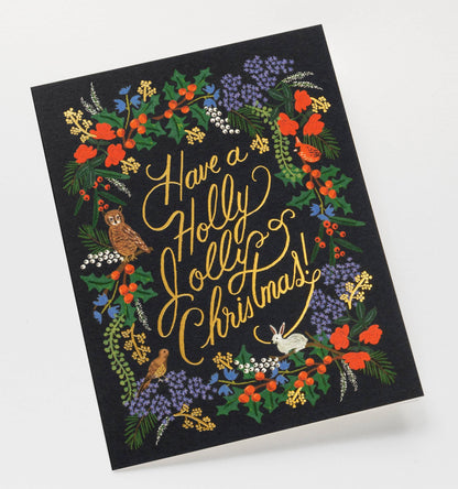 Individual Holly Jolly Christmas Cards
