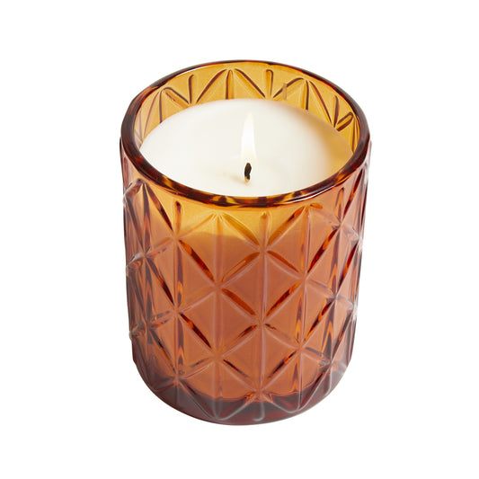 Apple Cider candle in large decorative glass, 15oz.