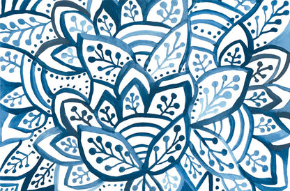 Blue Burst Paper Placemats