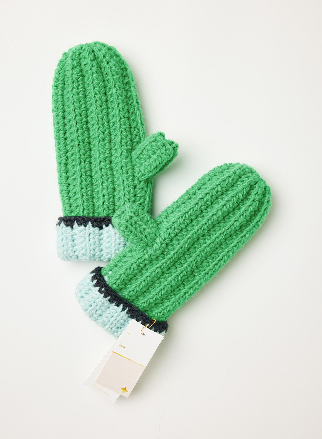 Brightside Mittens, Green