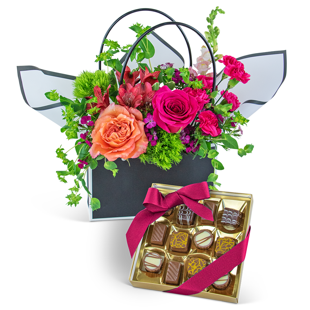 Love and Chocolate Blooming Tote Ensemble