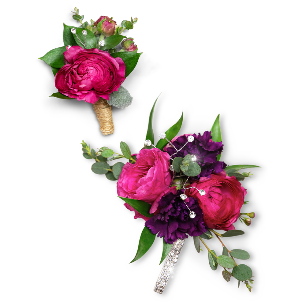 Allure Corsage and Boutonniere Set