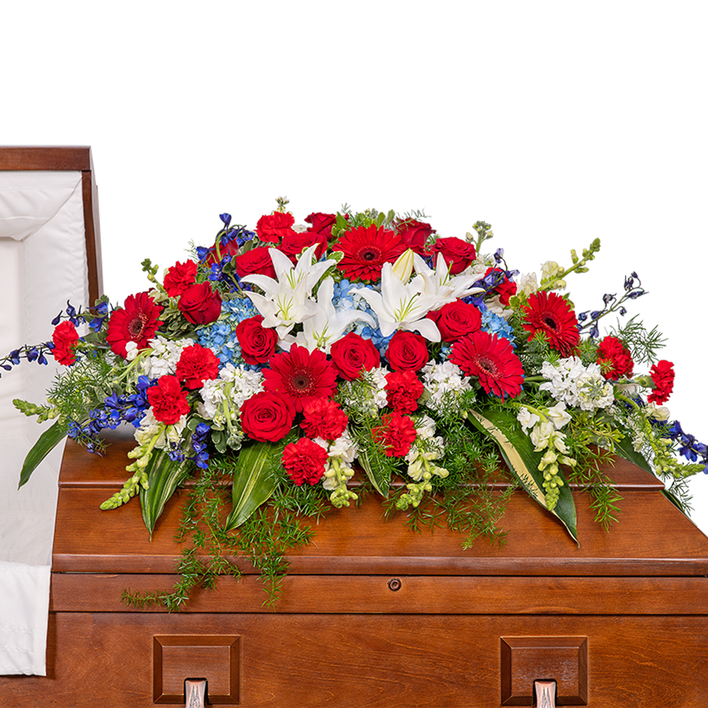 Stars and Stripes Forever Casket Spray