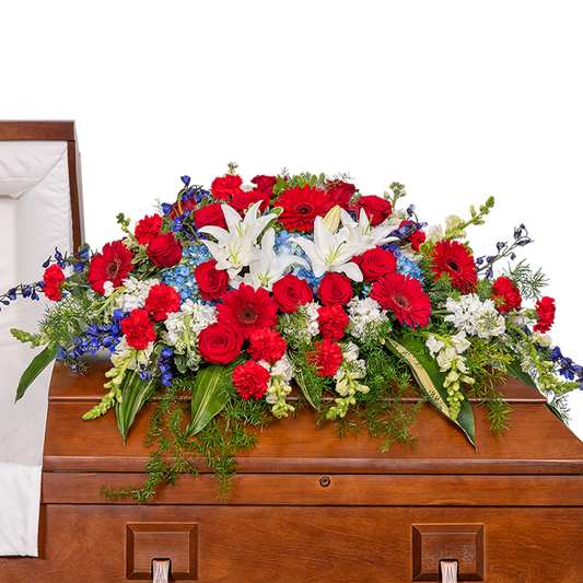 Stars and Stripes Forever Casket Spray