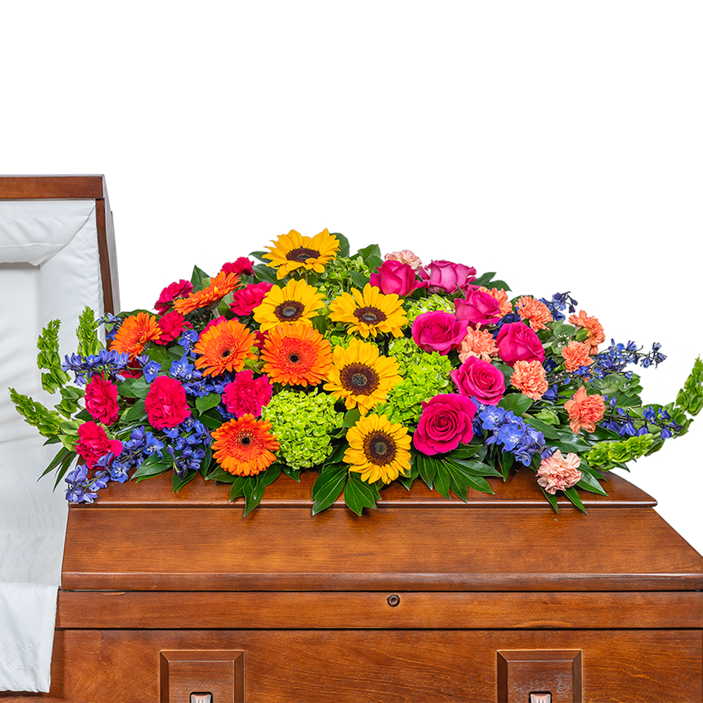 Forever Blooming Bright Casket Spray