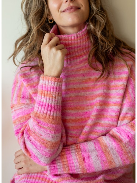 Good Vibrations Sweater, Cotton Candy Pink