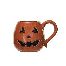 16 oz. Stoneware Jack-O-Lantern Mug