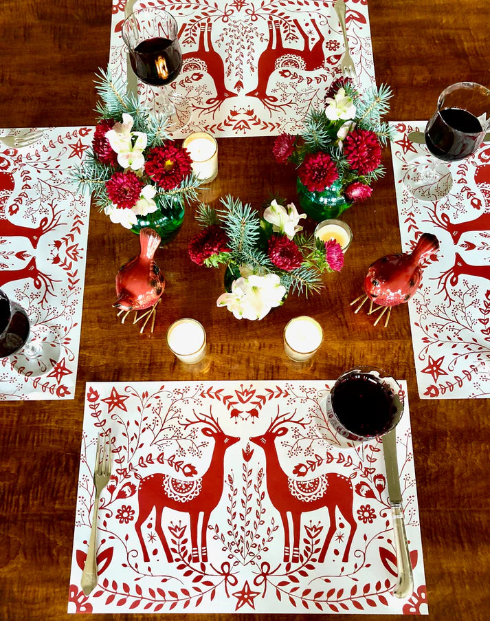 Reindeer Paper Placemats