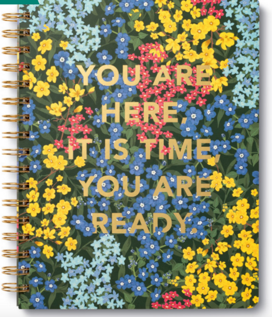 You are Here, It is Time spiral notebook