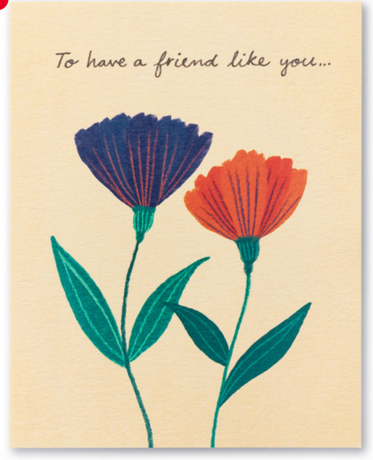 To have a friend like you card