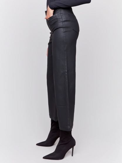 Wax Twill Pull on Pant - Black