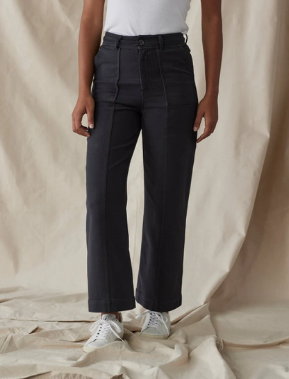 Comfort Terry Wide Leg Crop Pant