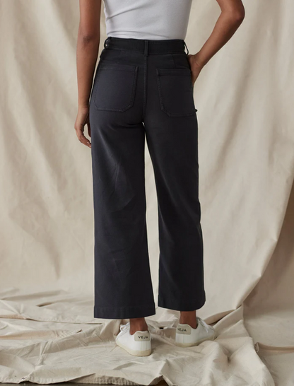 Comfort Terry Wide Leg Crop Pant