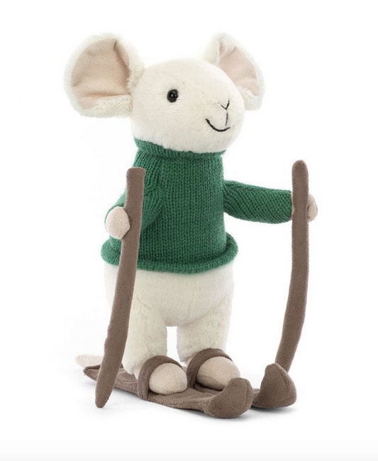 JELLYCAT:  Merry Mouse Skiing