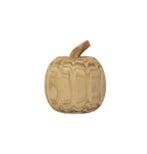 Hand-Carved Paulownia Wood Pumpkin