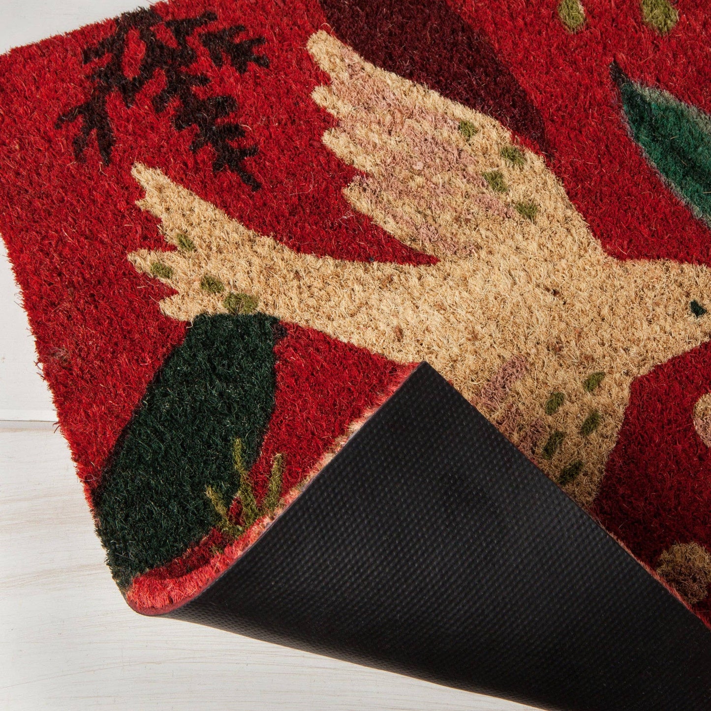 Winterbough Christmas Coir Doormat
