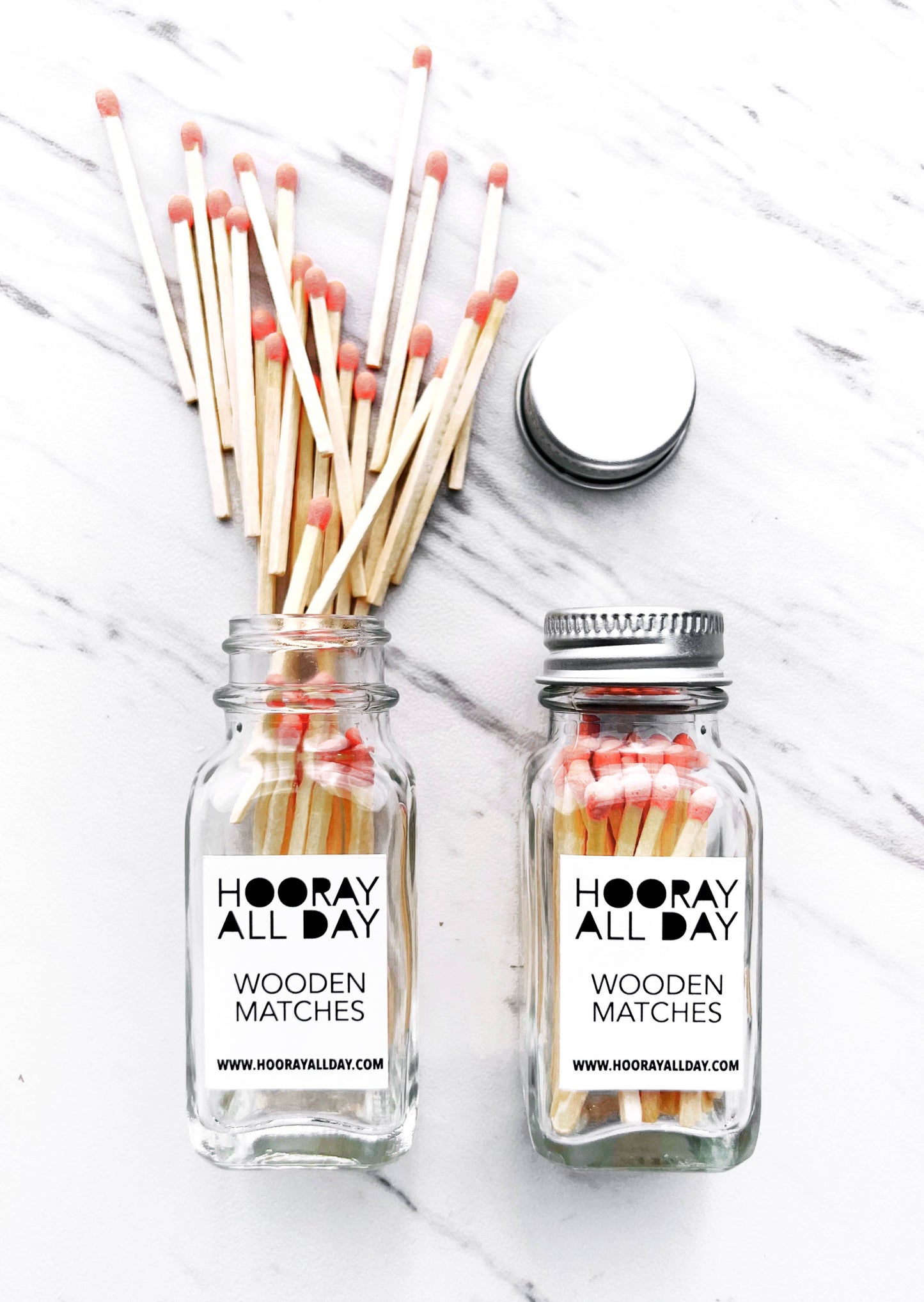 Colorful Wooden Matches In Little Glass Bottle - New Colors!: Royal Blue