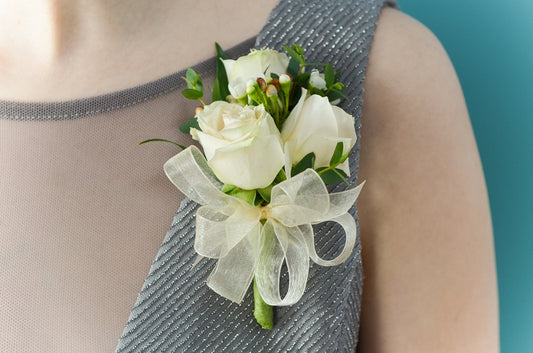 Custom Pin on Corsage