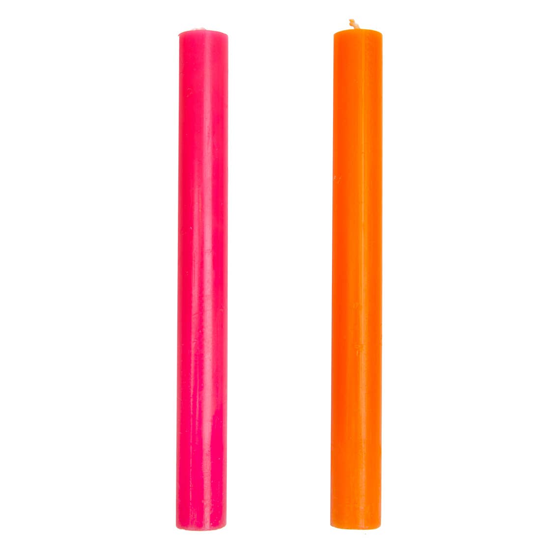 Inner Orange and Pink Dinner Candles - Home Décor