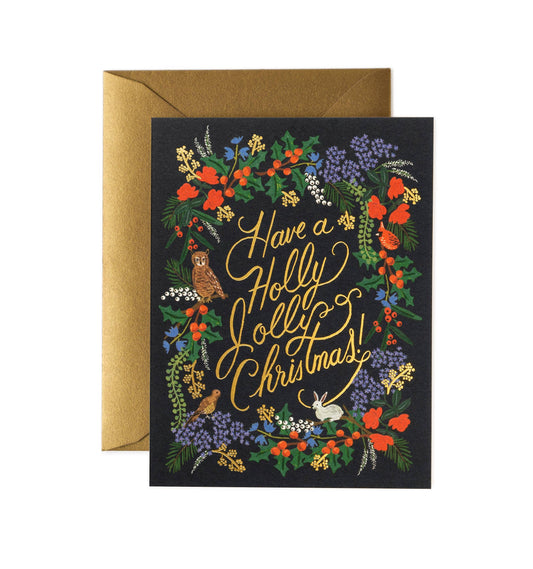 Individual Holly Jolly Christmas Cards