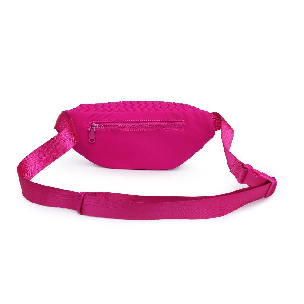 Aim High  Woven Neoprene Belt Bag: Red