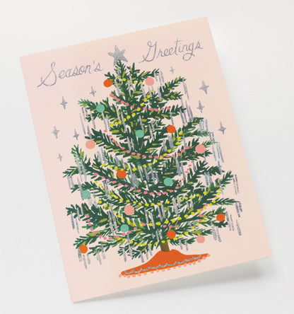 Boxed Set of Tinsel Tree Card