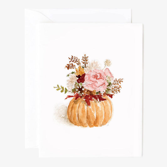 Pumpkin bouquet notecards